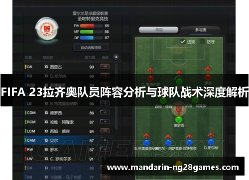 FIFA 23拉齐奥队员阵容分析与球队战术深度解析 FIFA 23拉齐奥队员阵容分析与球队战术深度解析