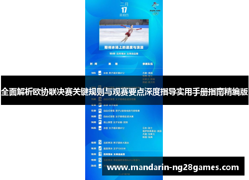 全面解析欧协联决赛关键规则与观赛要点深度指导实用手册指南精编版